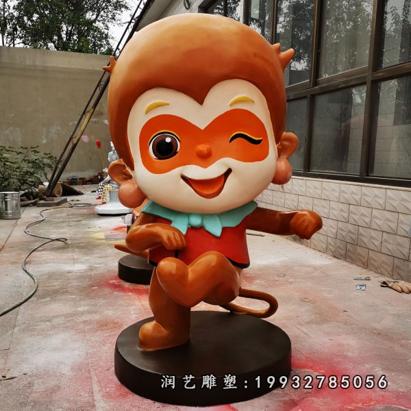 玻璃钢猴子雕塑  (1)
