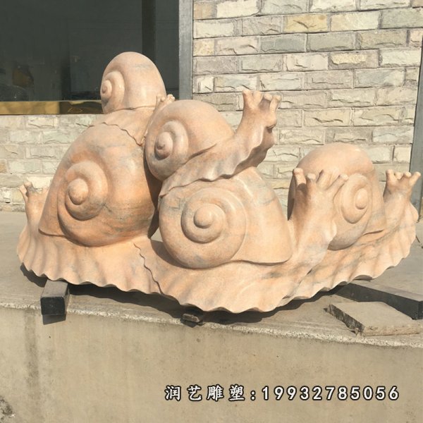 蜗牛动物石雕 (7)