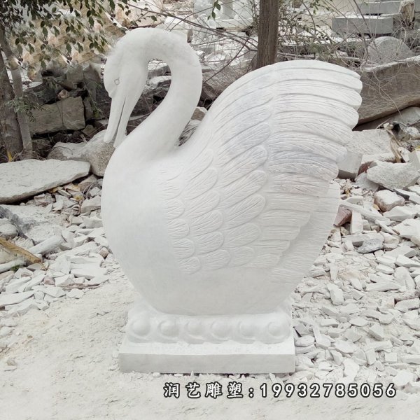 天鹅动物石雕 (14)