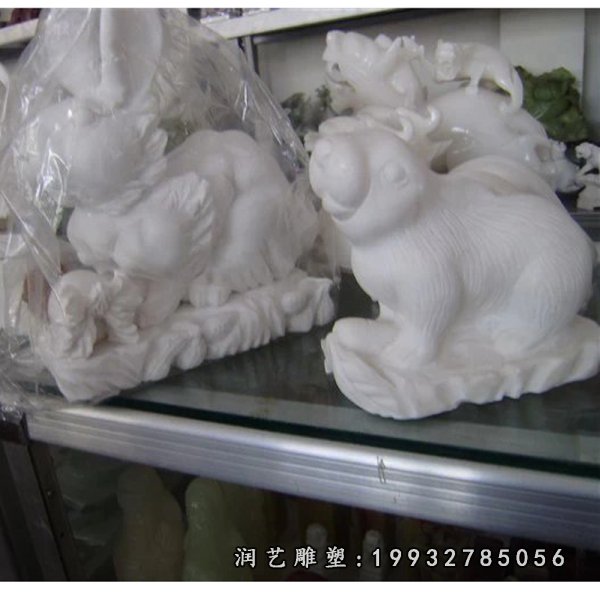 兔子动物石雕 (27)
