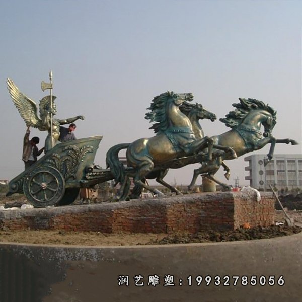 阿波罗战车铜雕  (17)