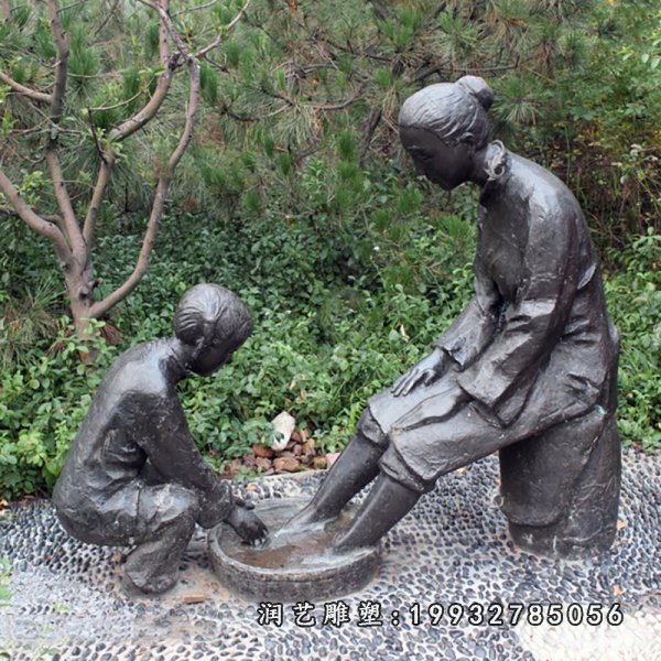 孝顺铜雕 (12)
