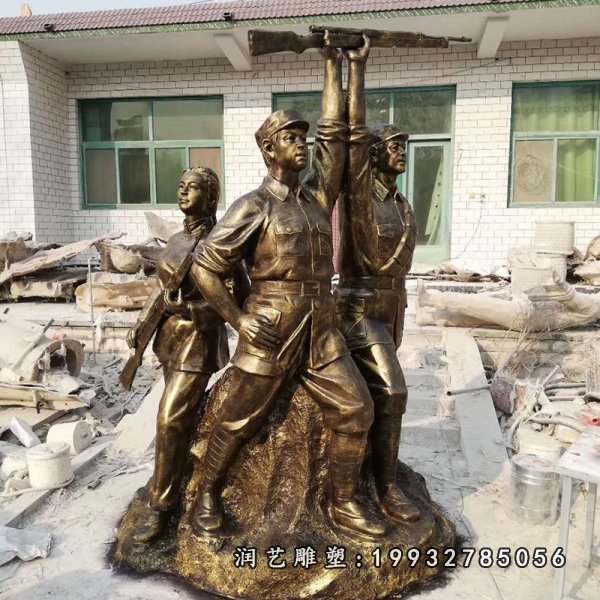 红军铜雕 (10)