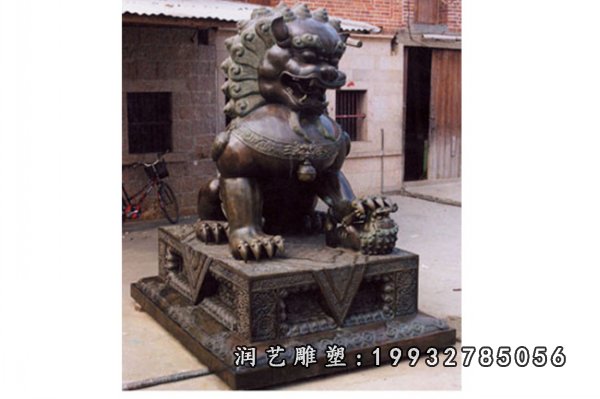 狮子铜雕 (26)