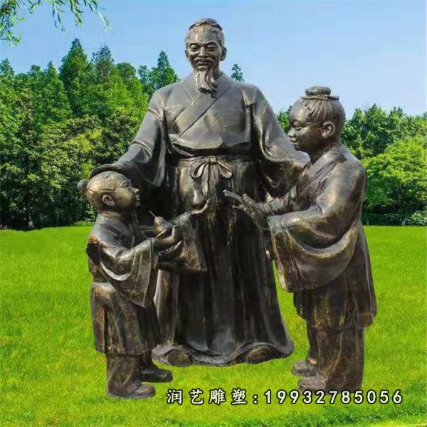 孔融让梨铜雕塑  (27)