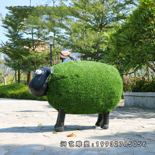 玻璃钢小羊肖恩雕塑  (51)