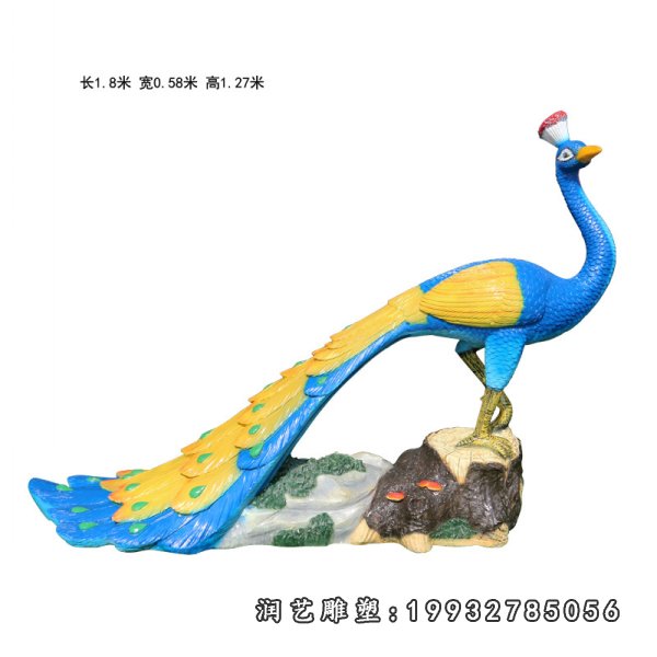 玻璃钢孔雀雕塑  (44)