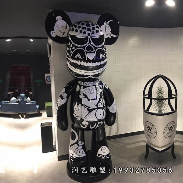 玻璃钢暴力熊雕塑 (19)