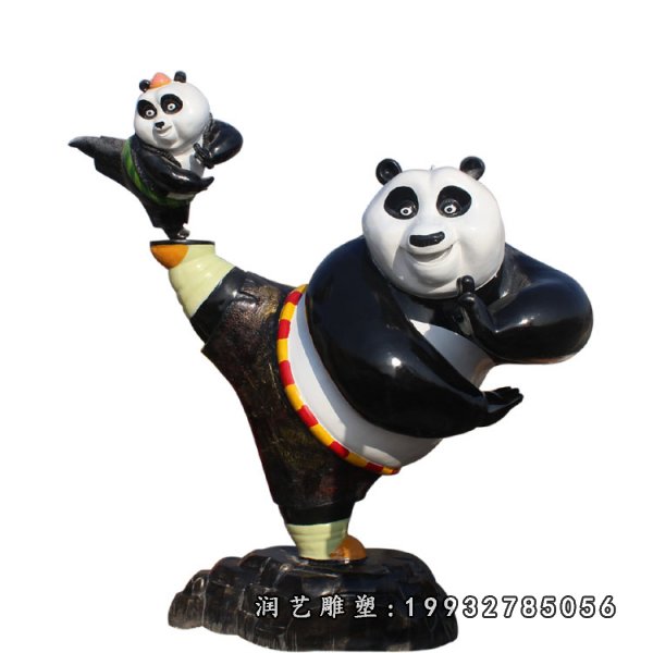 功夫熊猫玻璃钢雕塑  (26)