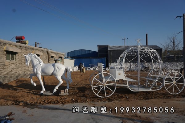 玻璃钢马车雕塑 (21)