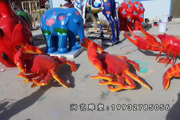 玻璃钢螃蟹雕塑 (33)