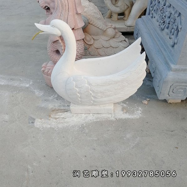 天鹅动物石雕 (26)