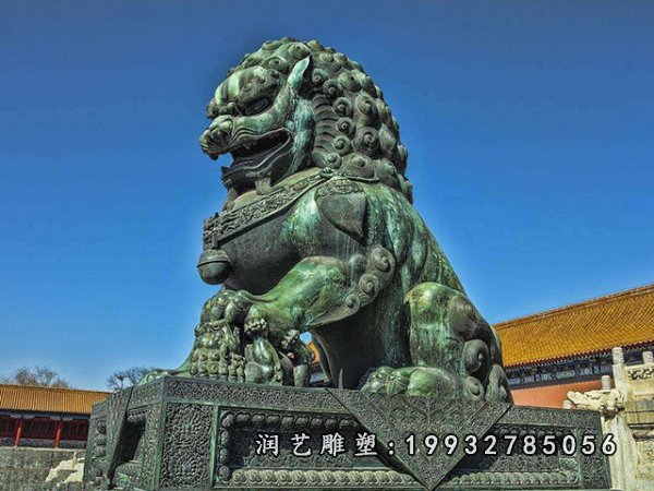 狮子铜雕 (6)