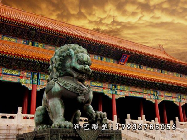 狮子铜雕 (19)