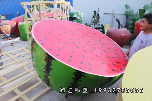 玻璃钢西瓜雕塑 (24)