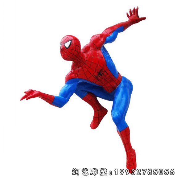 玻璃钢蜘蛛侠雕塑  (26)