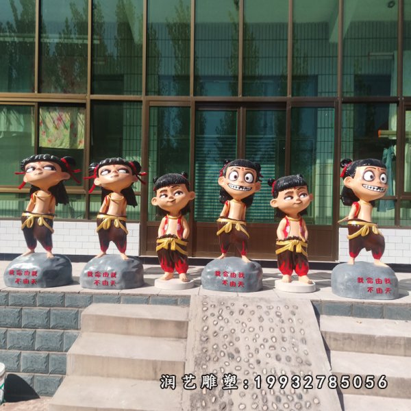 玻璃钢哪吒雕塑 (16)