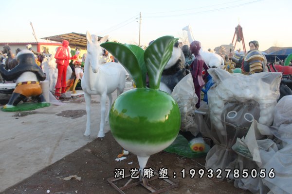 玻璃钢萝卜雕塑  (2)