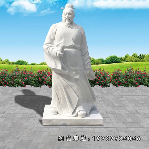 大理石范仲淹雕塑 (1)