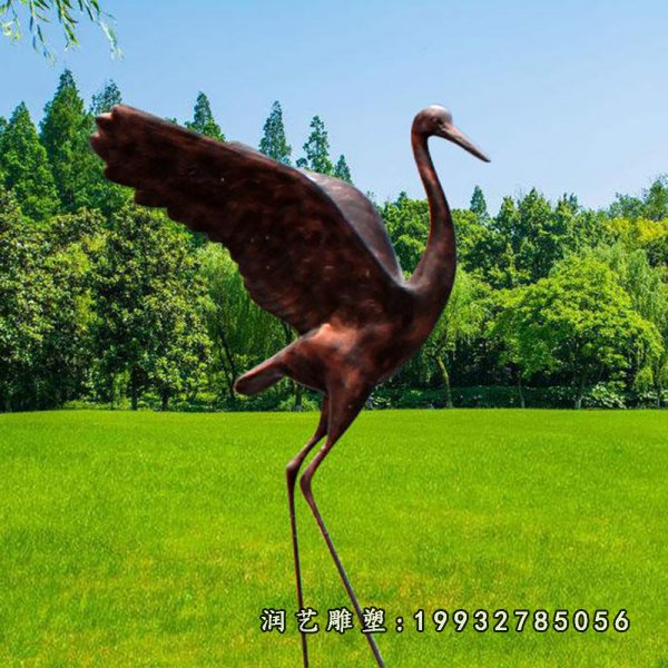 仙鹤铜雕 (18)