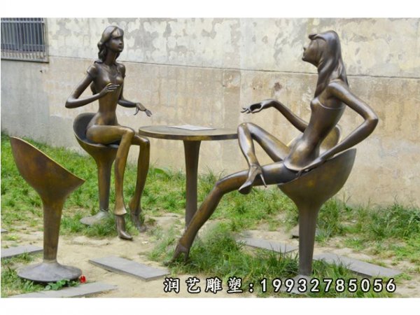 抽象人物铜雕 (35)