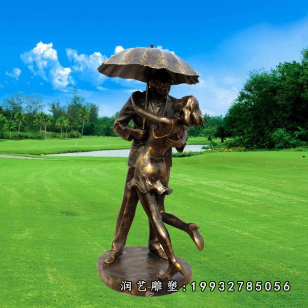 情侣铜雕 (9)