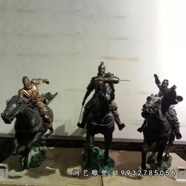 骑马人物铜雕 (24)