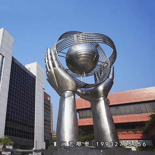 不锈钢手雕塑 (33)