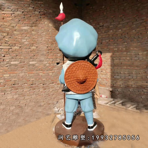 玻璃钢红军人物雕塑  (17)