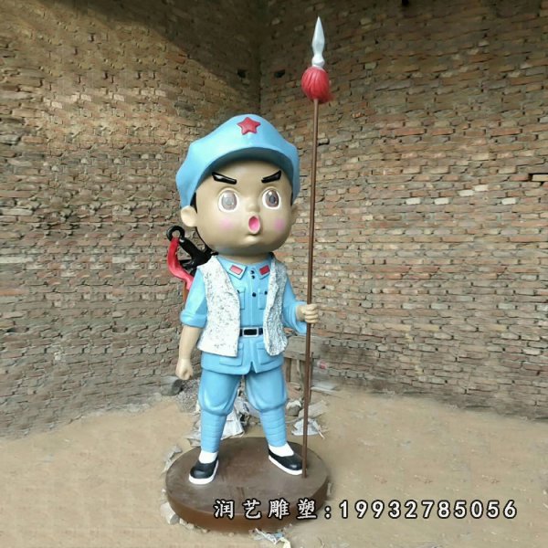 玻璃钢红军人物雕塑  (13)