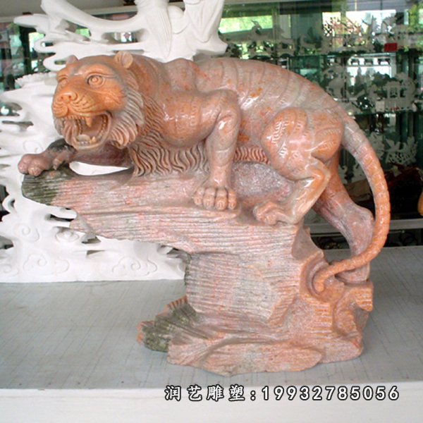 老虎动物石雕 (38)