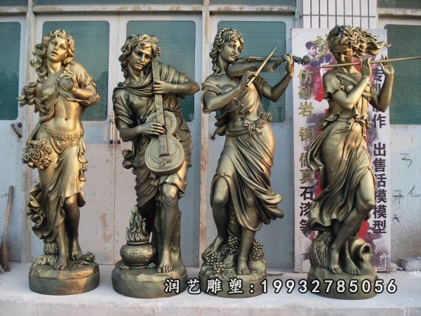 西方人物铜雕 (17)