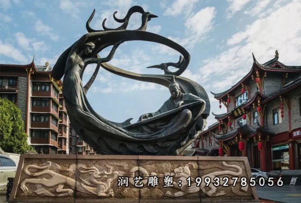 情侣铜雕 (25)