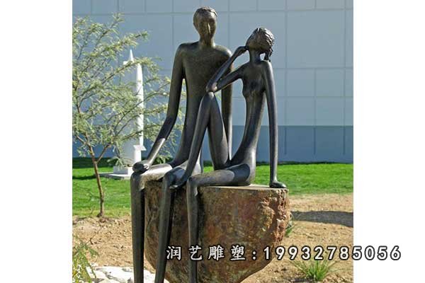 情侣铜雕 (8)