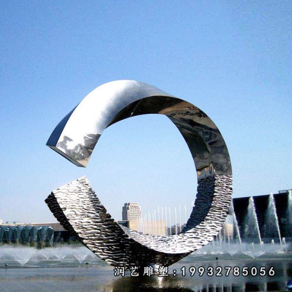 不锈钢圆环雕塑 (95)