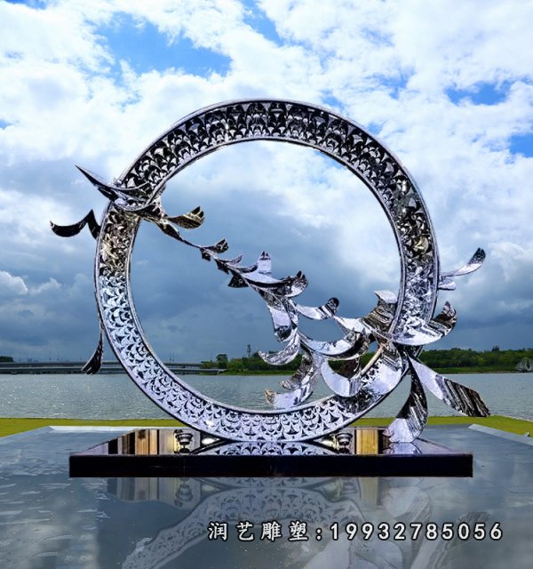 不锈钢大雁雕塑 (43)