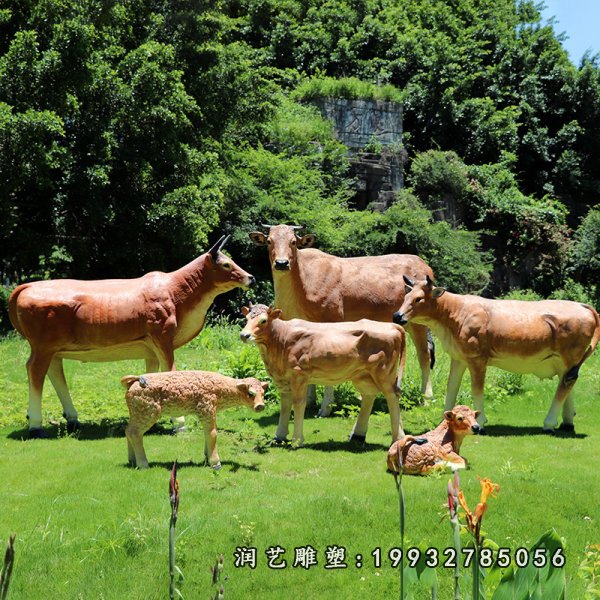 玻璃钢黄牛雕塑  (15)