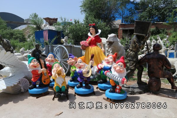 玻璃钢白雪公主和小矮人雕塑 (30)