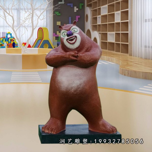玻璃钢熊出没雕塑  (24)