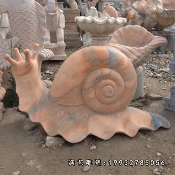 蜗牛动物石雕 (19)