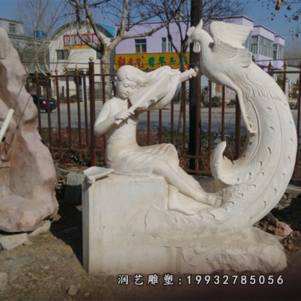 公园凤凰石雕