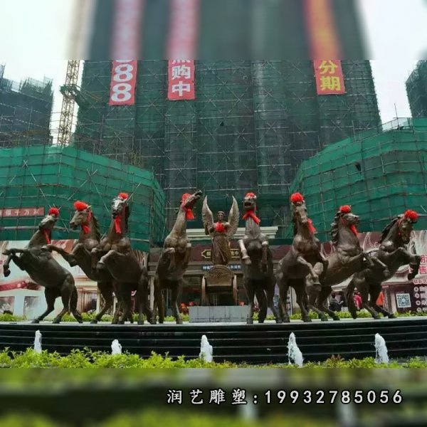 阿波罗战车铜雕  (25)