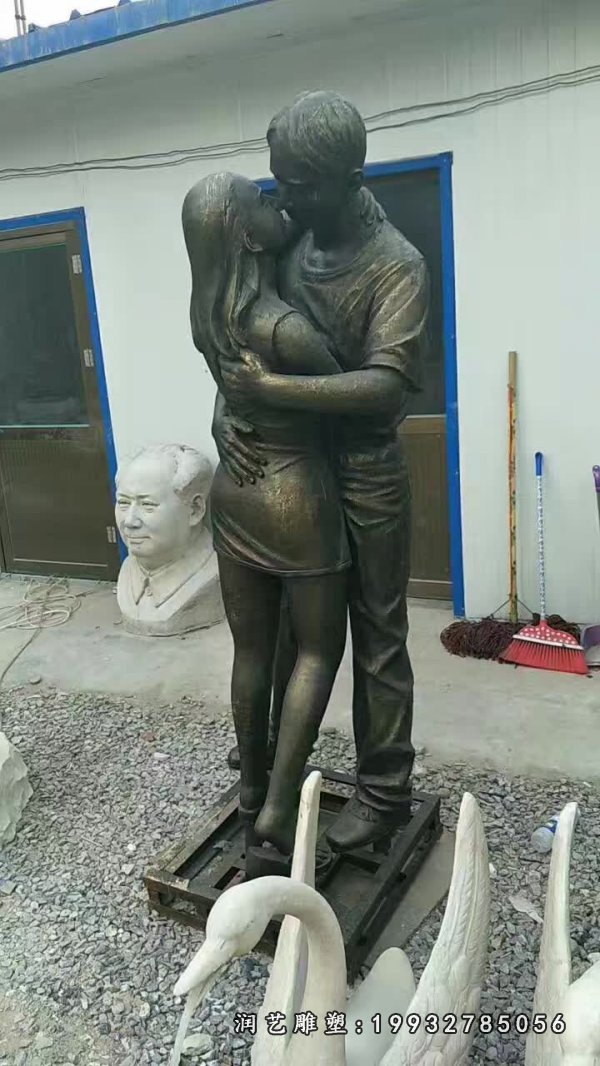 情侣铜雕 (15)