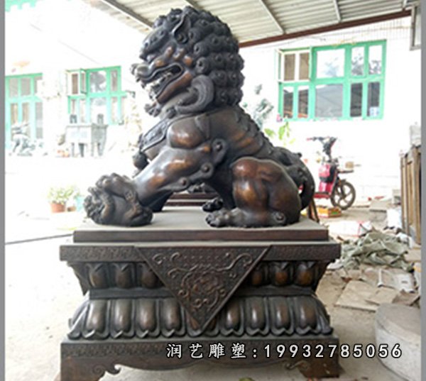狮子铜雕 (36)