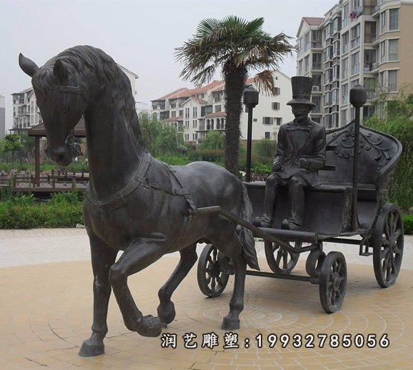 马车铜雕 (14)