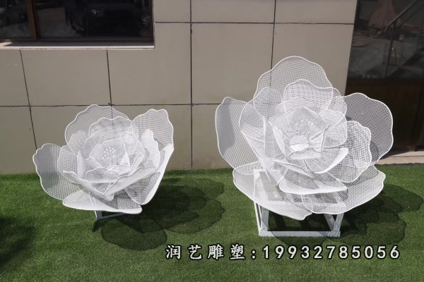 不锈钢荷花雕塑  (53)