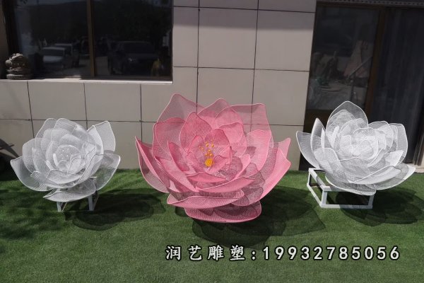 不锈钢荷花雕塑  (52)
