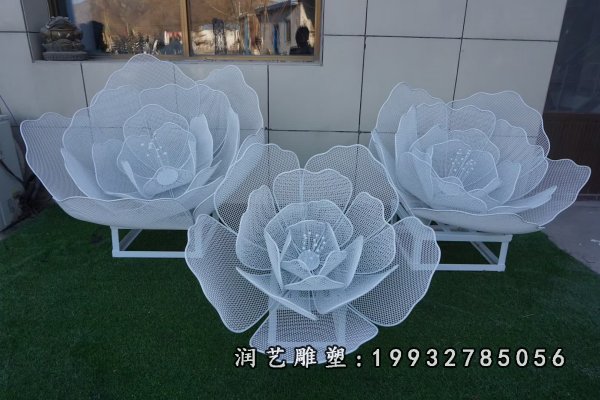 不锈钢荷花雕塑  (51)