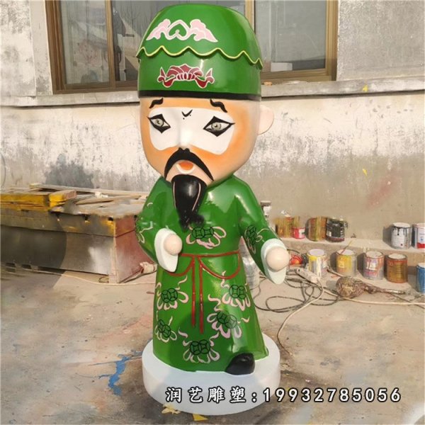 玻璃钢卡通戏曲人物雕塑 (7)