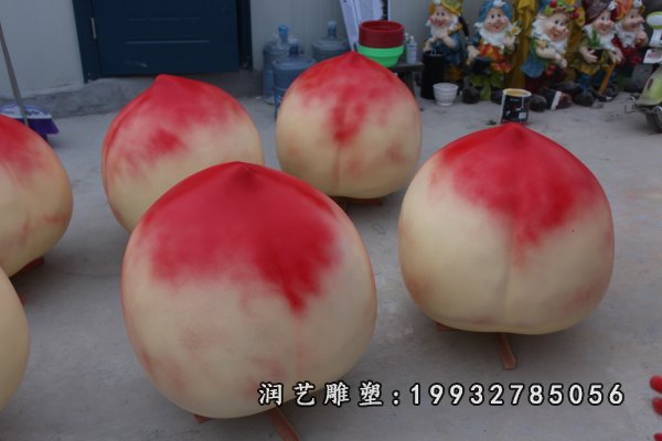 玻璃钢桃雕塑  (26)